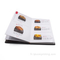 Livres à couverture rigide Impression de menu de restaurants personnalisés